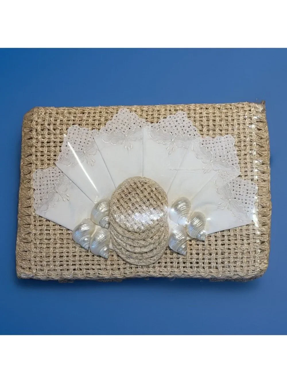 Kultura Woven Ratan Placemat Set With Napkins, Coasters, Decor 6 Place Settings